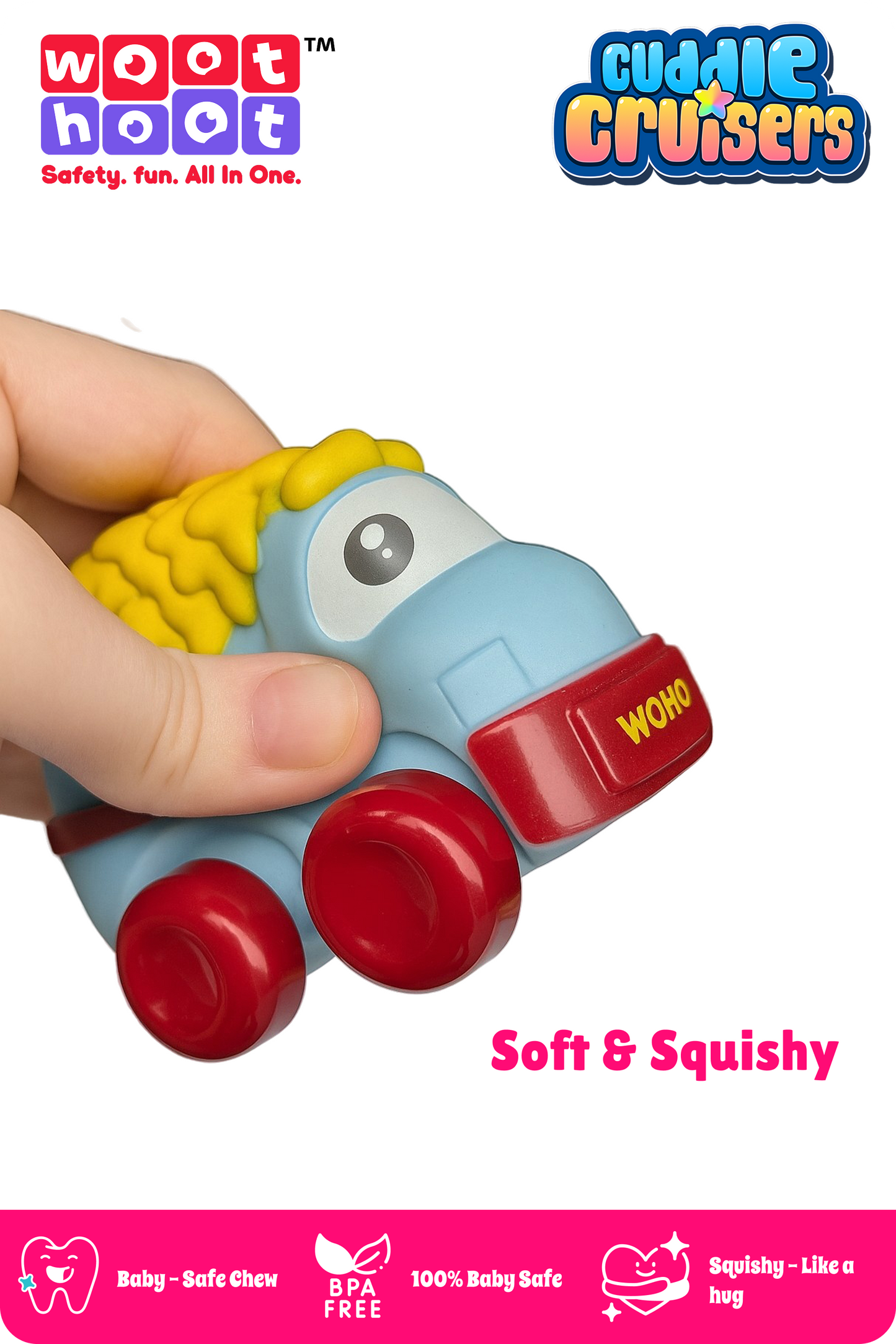 Cuddle Cruisers I Soft Squeezy Sheep Car