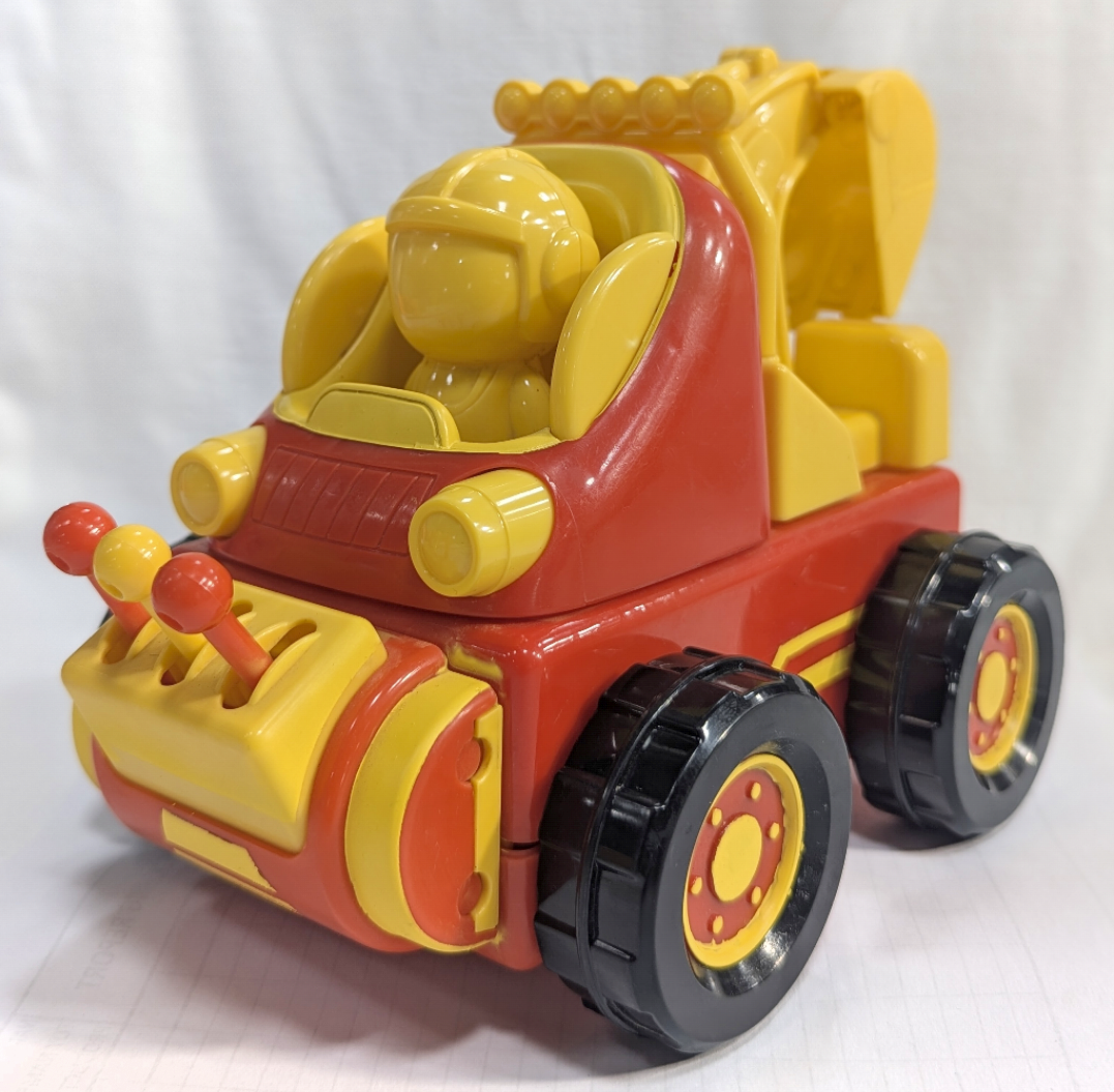 Builder Buddies | Excavator | DIY | Bump & Go | Lights & Happy Music | Battery Operated Plastic Toy