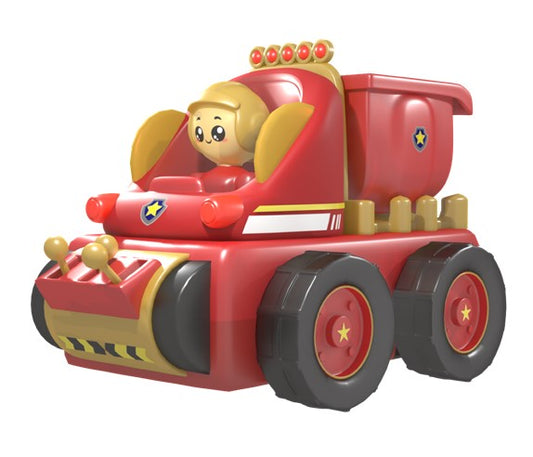 Builder Buddies | Dumper | DIY | Bump & Go | Lights & Happy Music | Battery Operated Plastic Toy