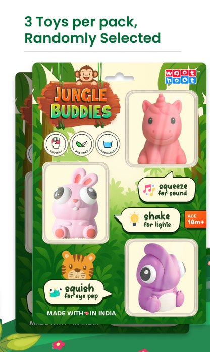 Jungle Buddies | Interactive Soft Animal Toy Set