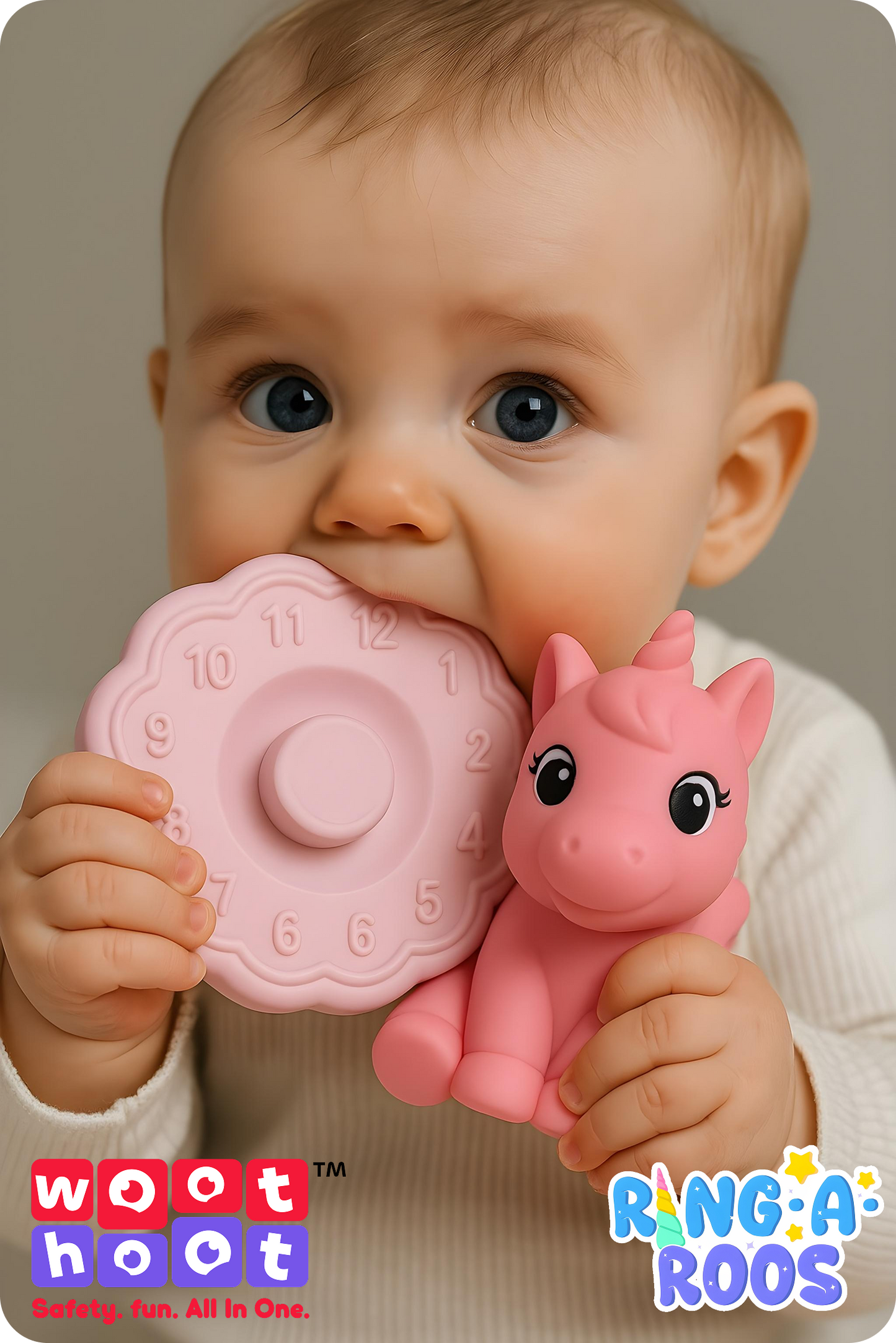Ring-A-Roos | Soft Stacker with Magical Unicorn