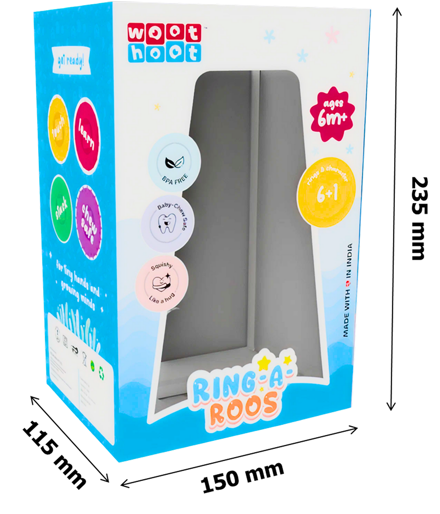 Ring-A-Roos | Soft Stacker with Magical Unicorn