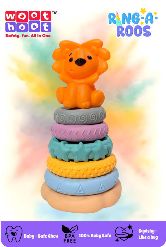 Ring-A-Roos I Soft Stacker with King Lion