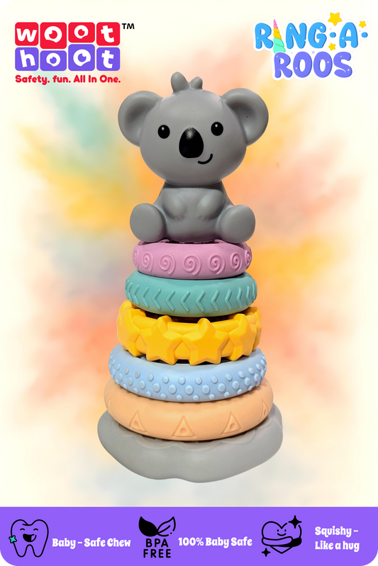 Ring-A-Roos I Soft Stacker with Cute Koala