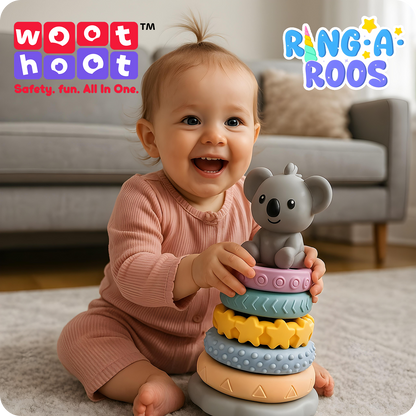 Ring-A-Roos I Soft Stacker with Cute Koala