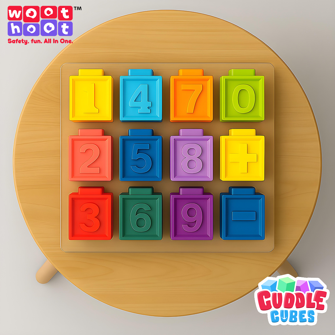 Cuddle Cubes | Soft Baby Building Blocks | Pack of 12 Blocks