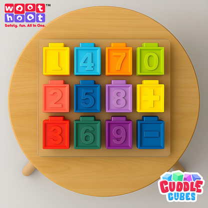 Cuddle Cubes | Soft Baby Building Blocks | Pack of 12 Blocks