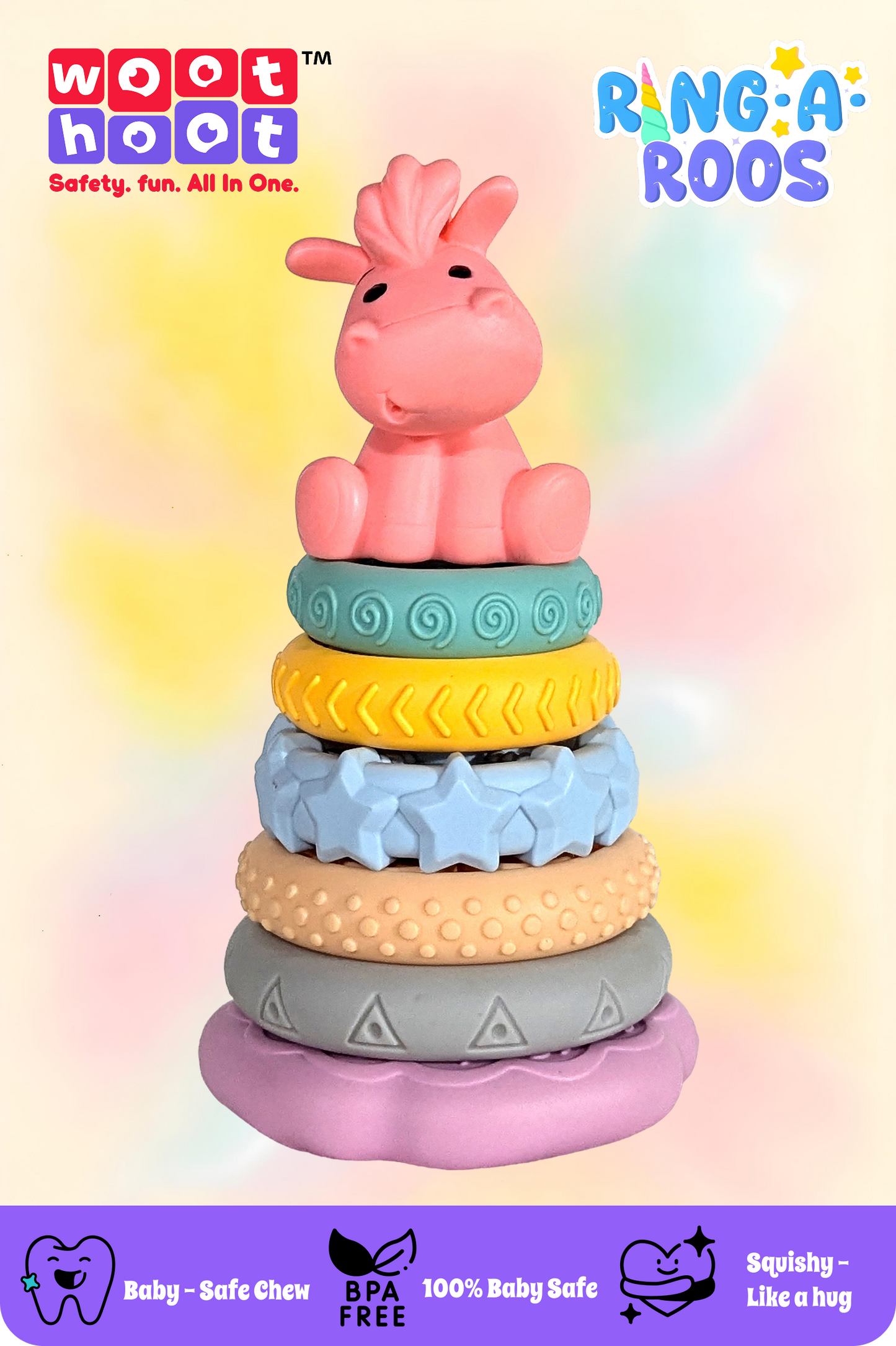 Ring-A-Roos I Soft Stacker with Innocent Pony