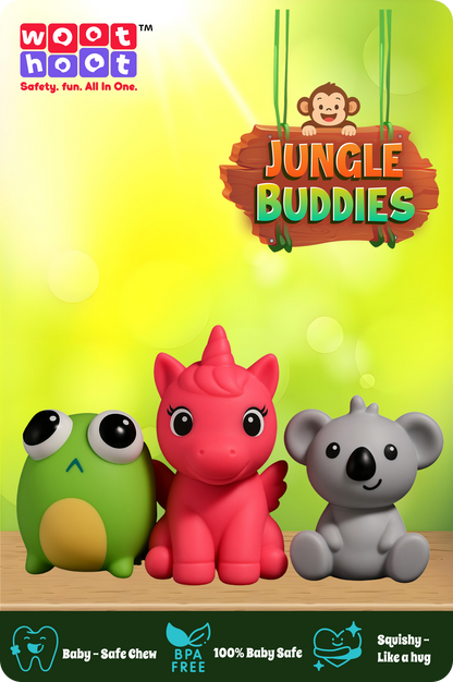 Jungle Buddies | Interactive Soft Animal Toy Set