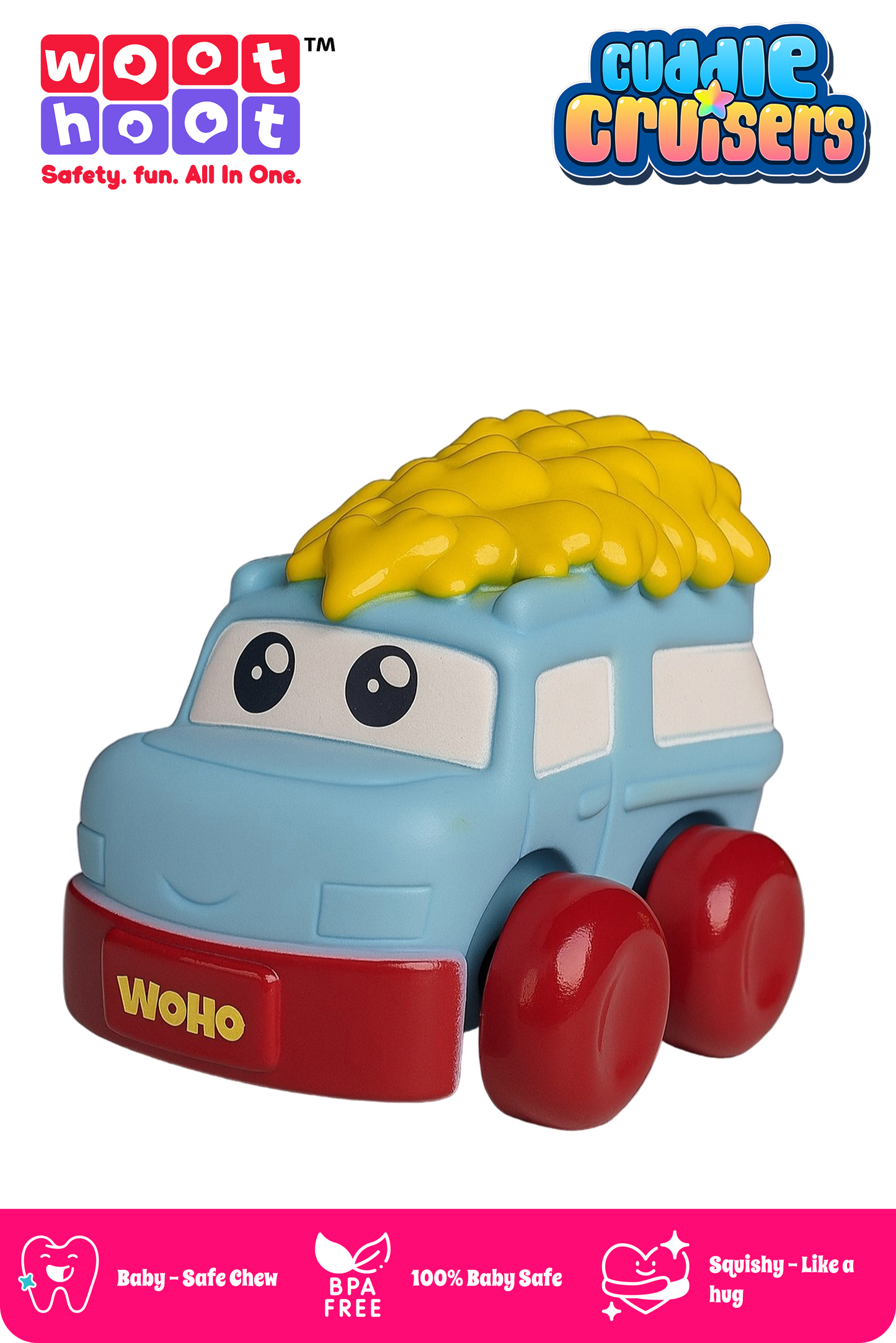 Cuddle Cruisers I Soft Squeezy Sheep Car