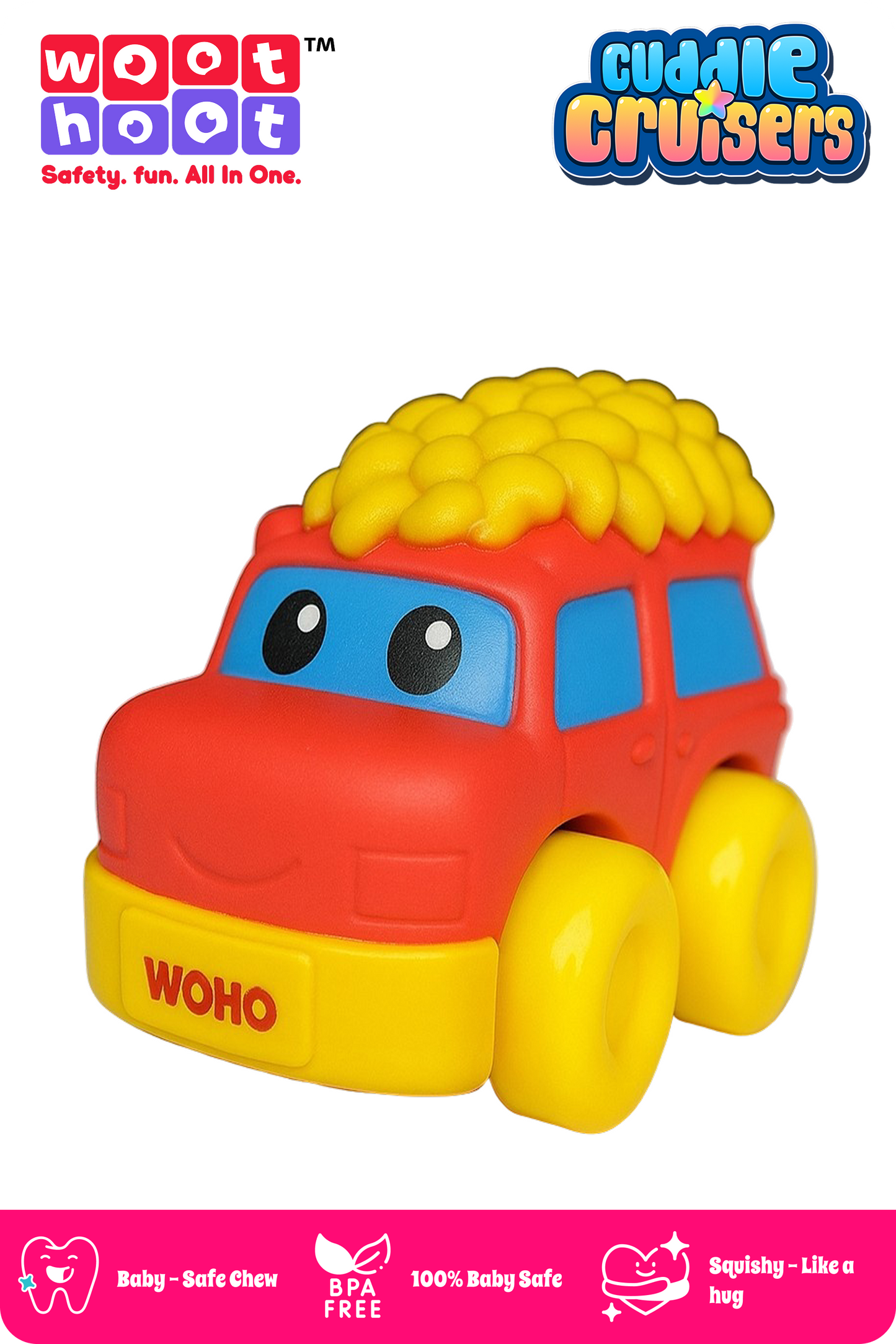 Cuddle Cruisers I Soft Squeezy Sheep Car