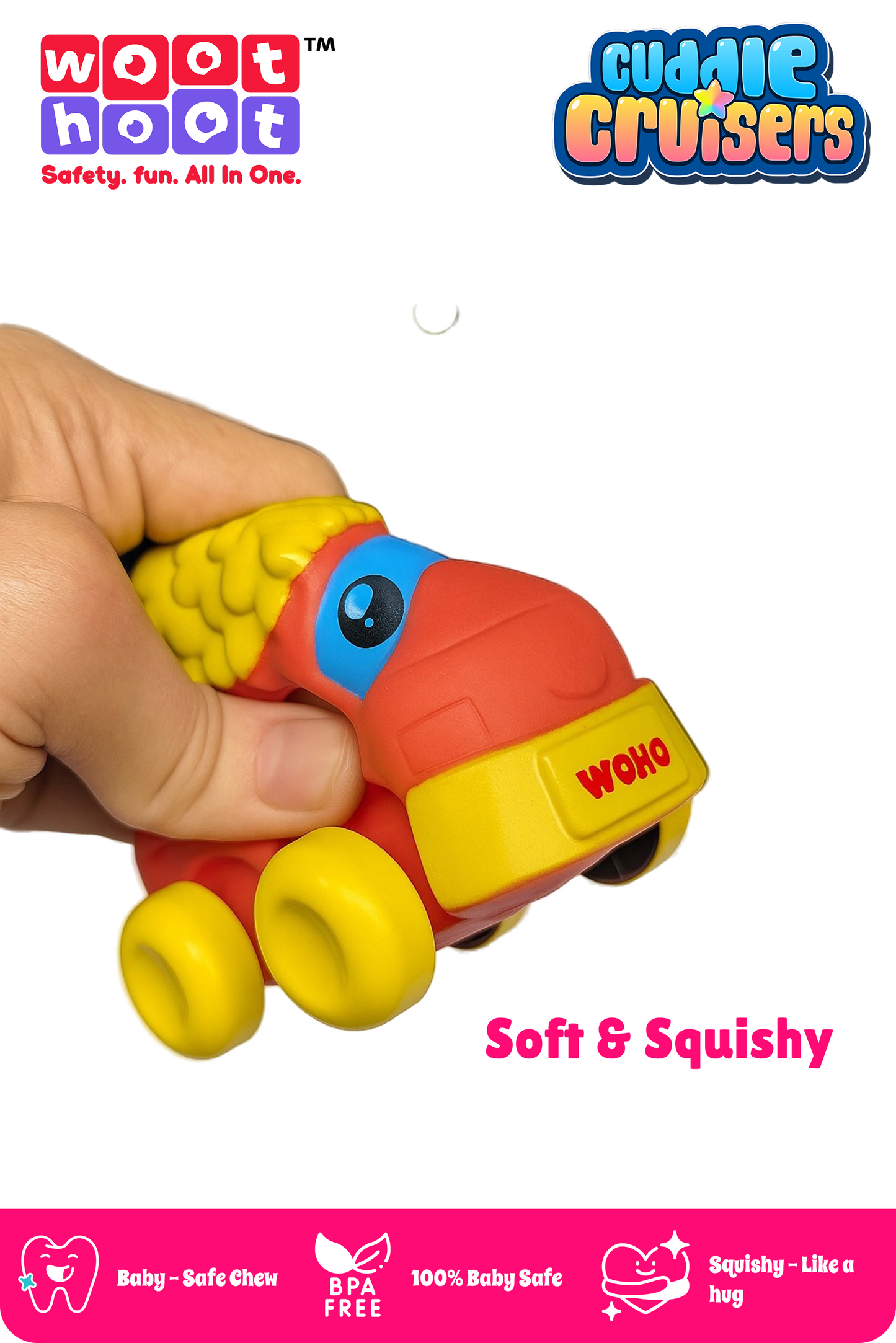 Cuddle Cruisers I Soft Squeezy Sheep Car