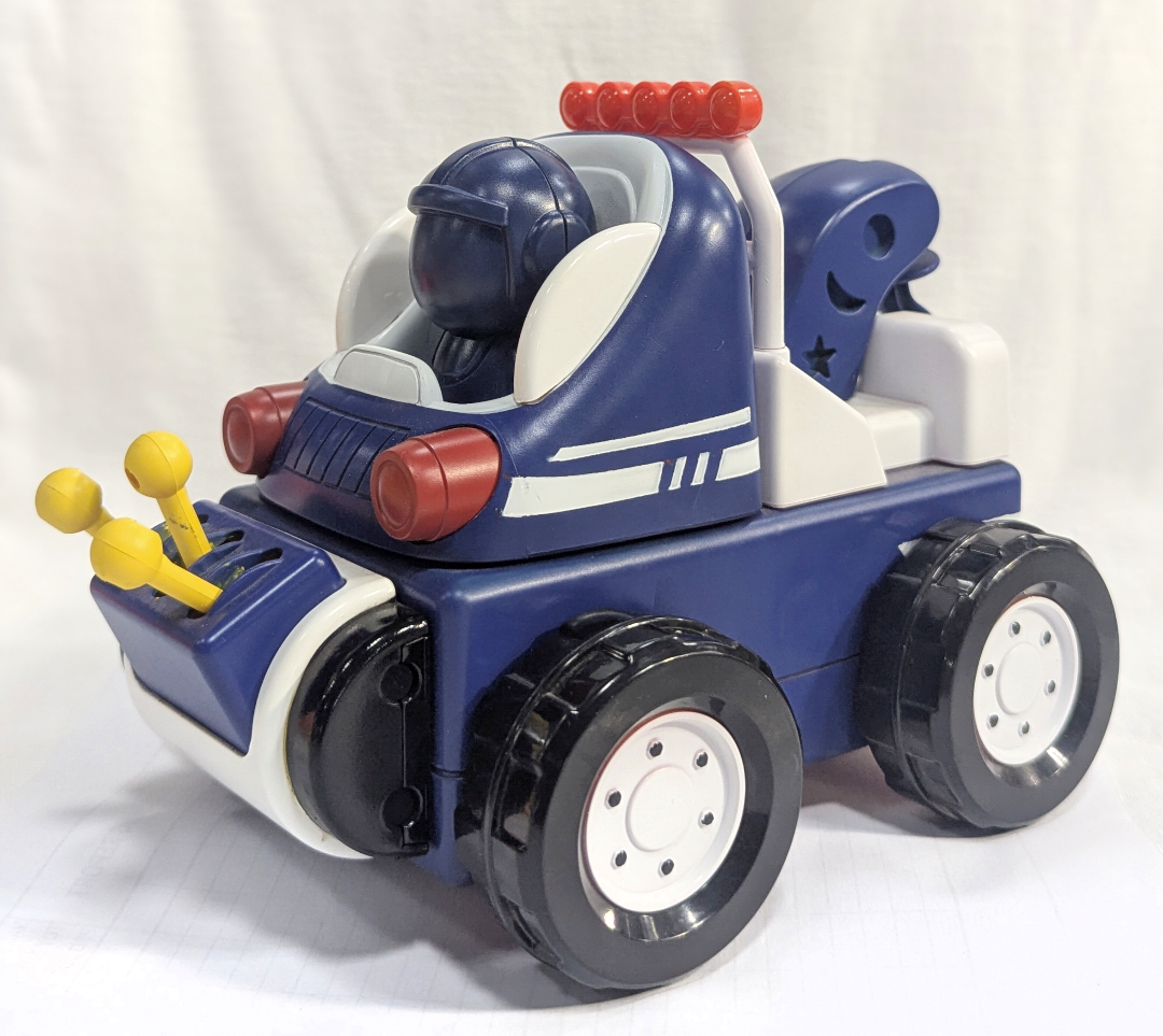 Builder Buddies | Crane | DIY | Bump & Go | Lights & Happy Music | Battery Operated Plastic Toy